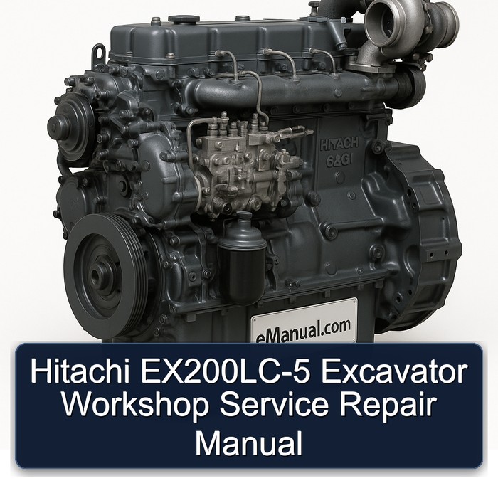 Hitachi EX200LC-5 Excavator Workshop Service Repair Manual 