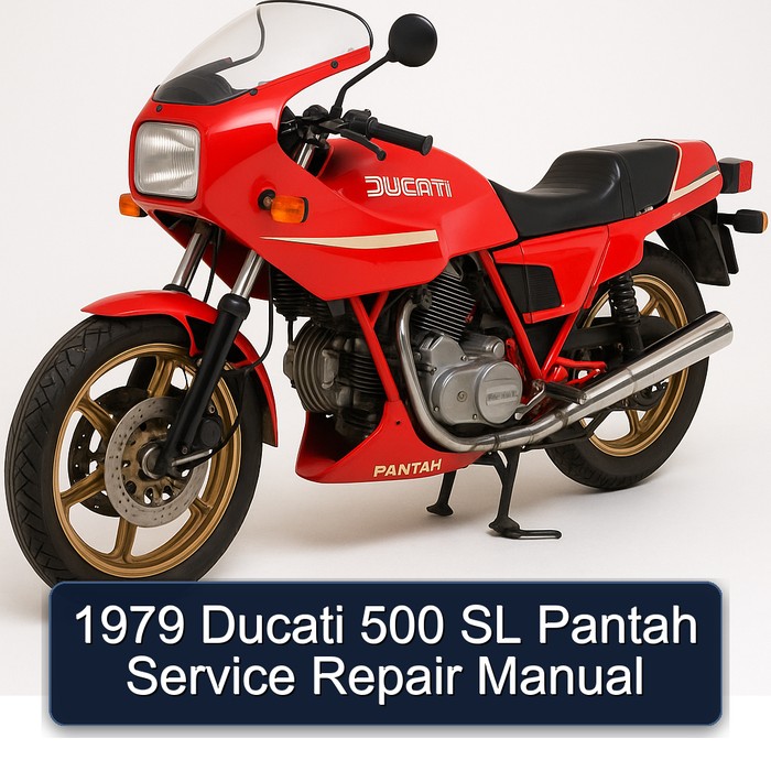 1979 Ducati 500 SL Pantah Manual de servicio y reparación