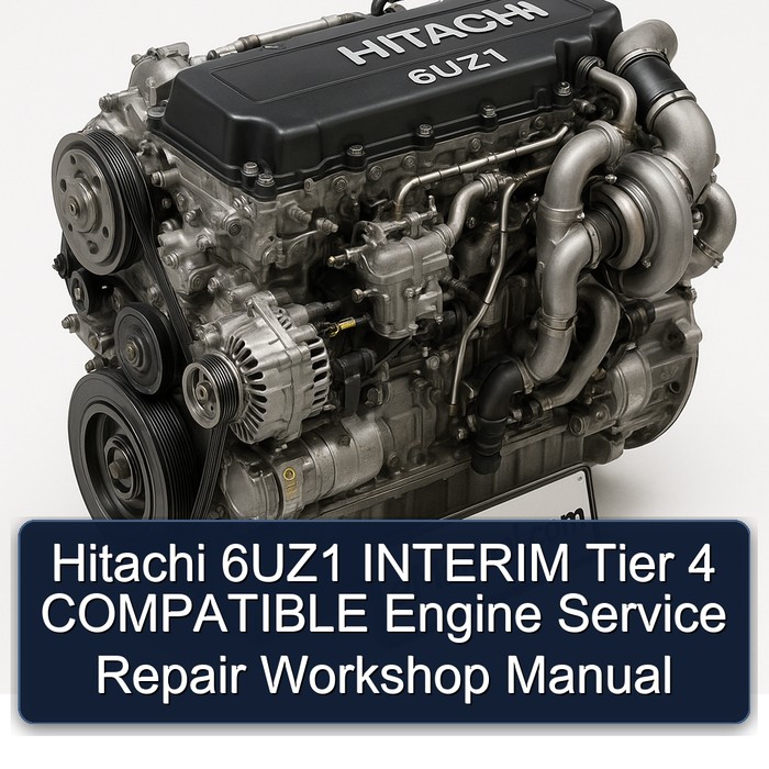 Hitachi 6UZ1 INTERIM Tier 4 COMPATIBLE Engine Service Repair Workshop Manual 