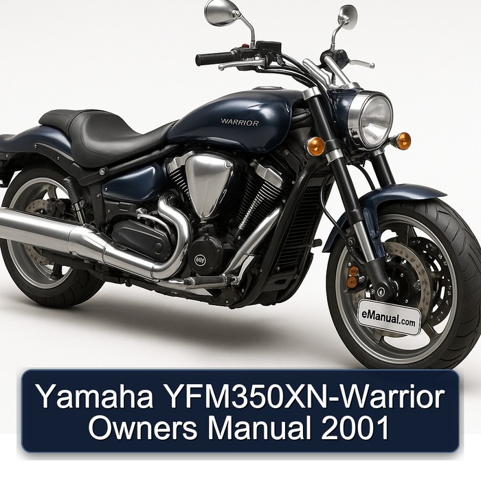 Yamaha YFM350XN-Warrior Owners Manual 2001