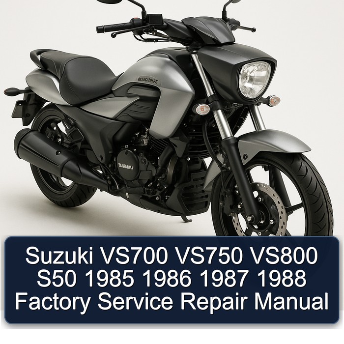 Suzuki VS700 VS750 VS800 S50 1985 1986 1987 1988 Factory Manual de servicio y reparación