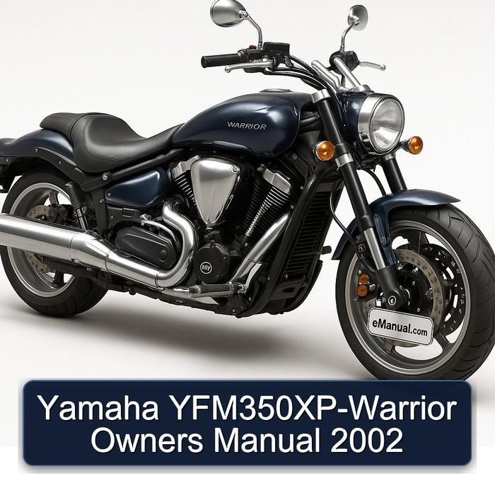 Yamaha YFM350XP-Warrior Owners Manual 2002 