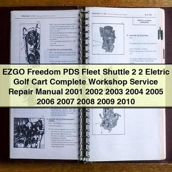 2001 Ezgo Freedom Pds Fleet Shuttle 2+2 Electric Golf Cart Workshop Service Repair Manual PDF Download