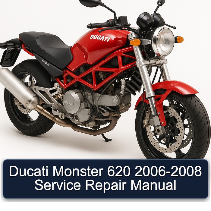 Ducati Monster 620 2006-2008 Manual de servicio y reparación