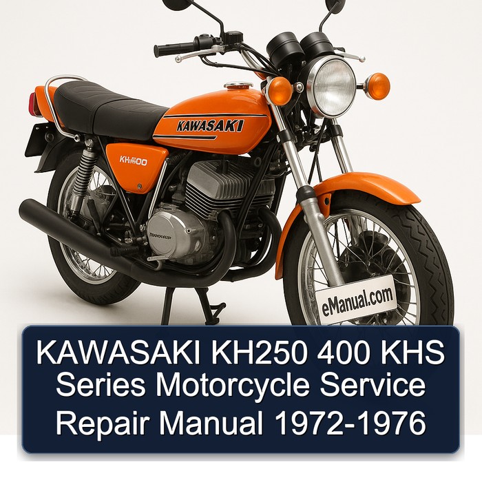 KAWASAKI KH250 400 KHS Series Motorcycle Service Repair Manual 1972-1976