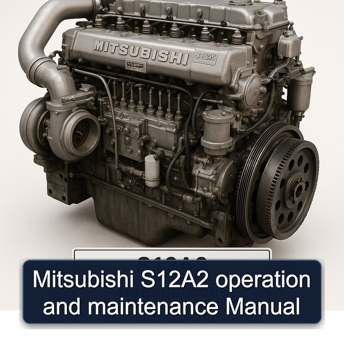 Mitsubishi S12A2 operation and maintenance Manual