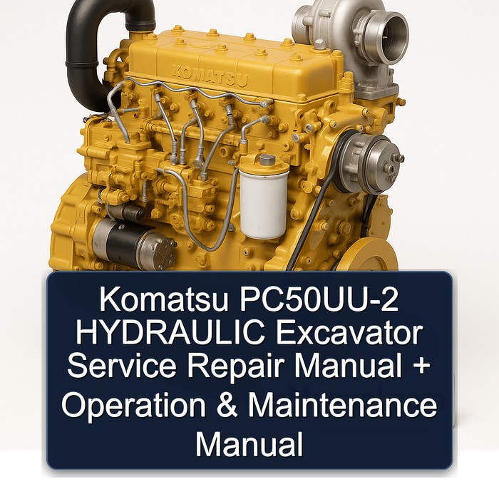 Manual de Servicio, Reparación y Operación de la Excavadora Hidráulica Komatsu PC50UU-2