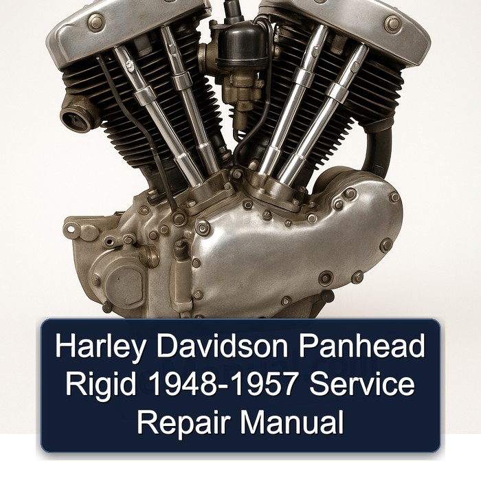Harley Davidson Panhead Rigid 1948-1957 Manual de servicio y reparación