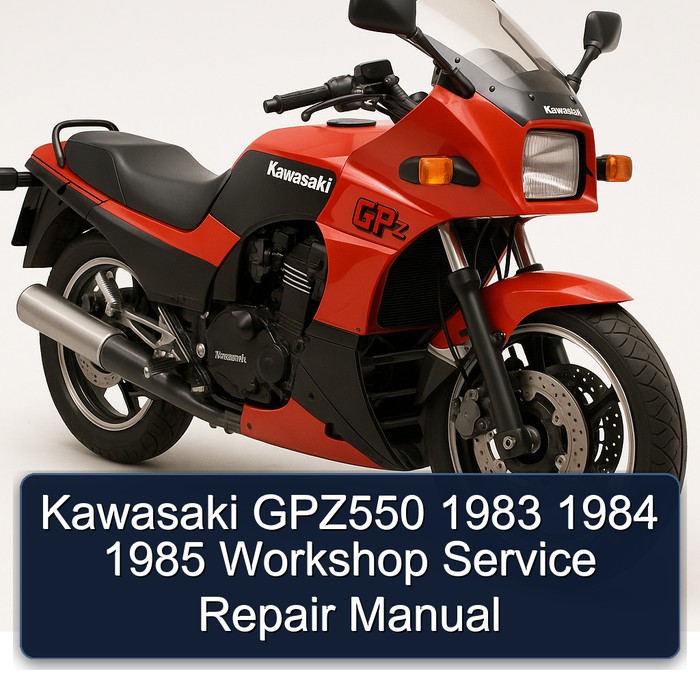 Kawasaki GPZ550 1983 1984 1985 Workshop Manual de servicio y reparación