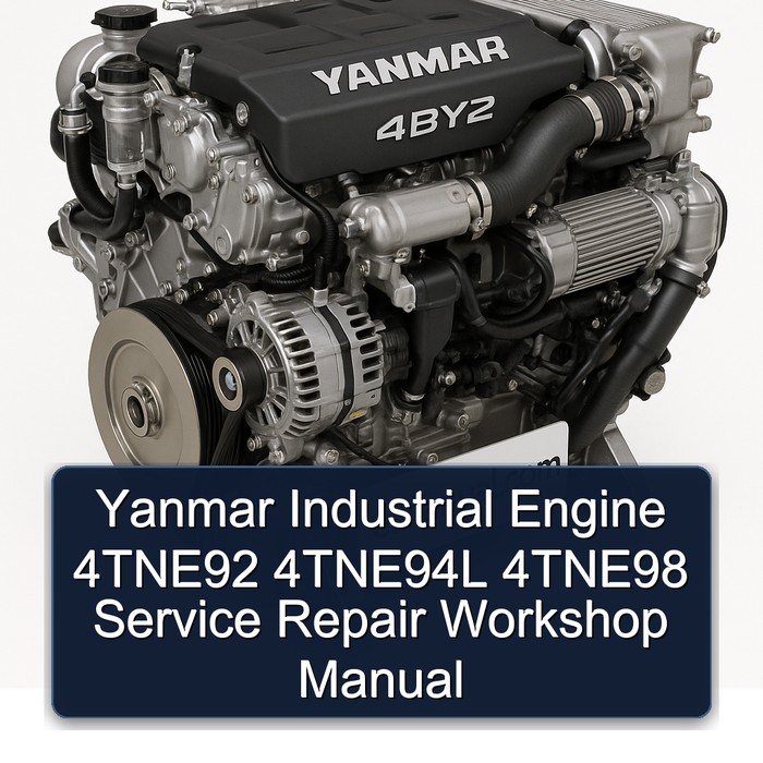 Manual de Reparación y Servicio para Motores Industriales Yanmar 4TNE92, 4TNE94L, 4TNE98