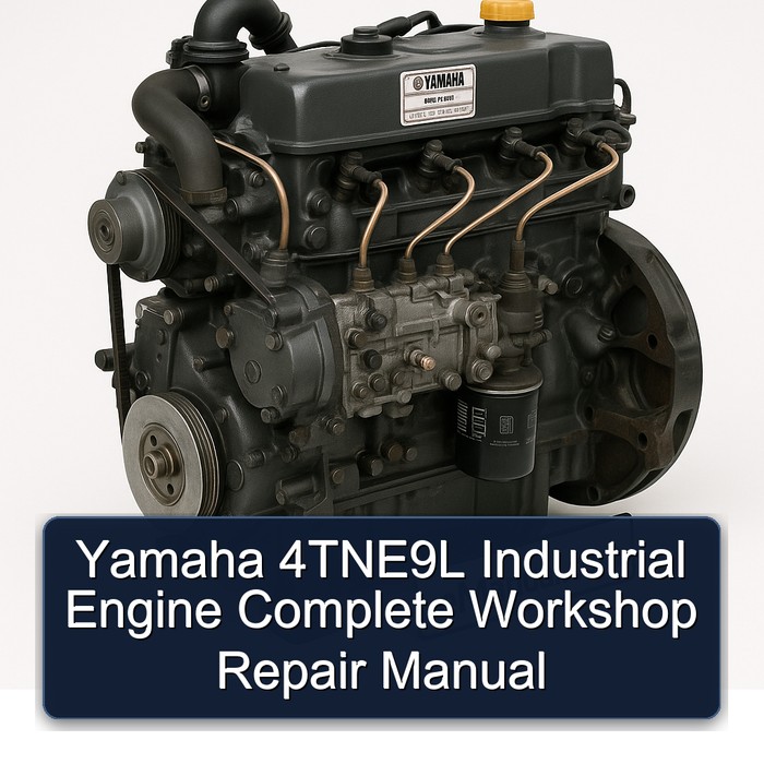 Manual de Reparación Completo para Motor Industrial Yamaha 4TNE9L