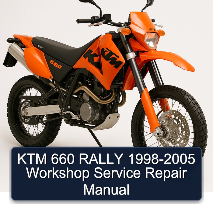 KTM 660 RALLY 1998-2005 Workshop Manual de servicio y reparación