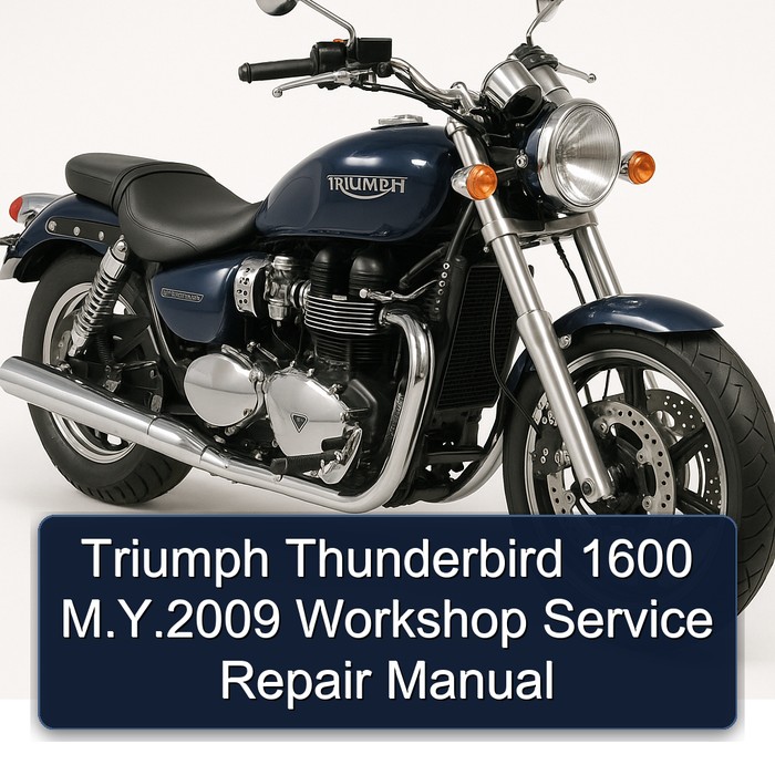Triumph Thunderbird 1600 M.Y.2009 Workshop Manual de servicio y reparación