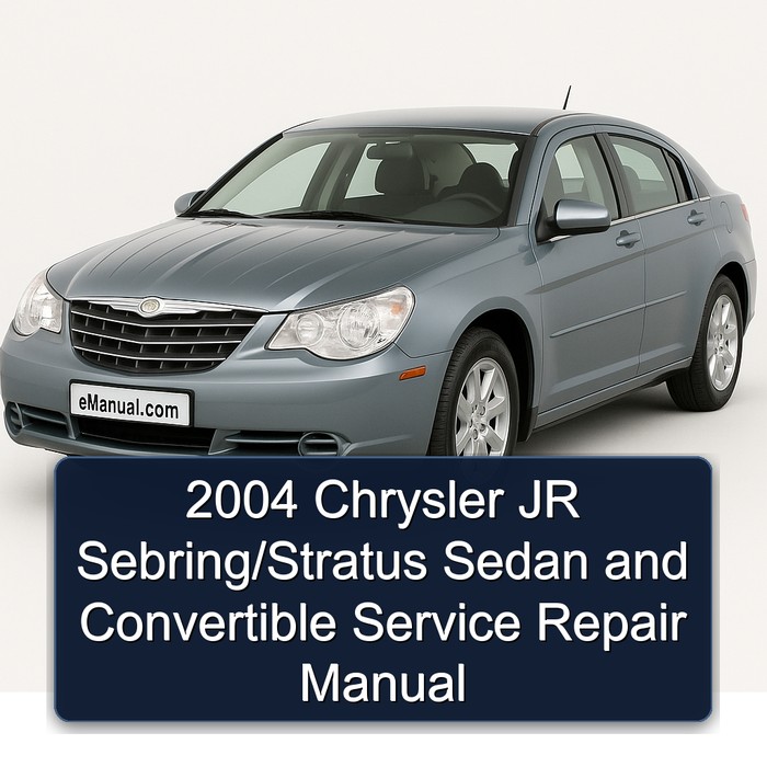 2004 Chrysler JR Sebring/Stratus Sedan and Convertible Manual de servicio y reparación