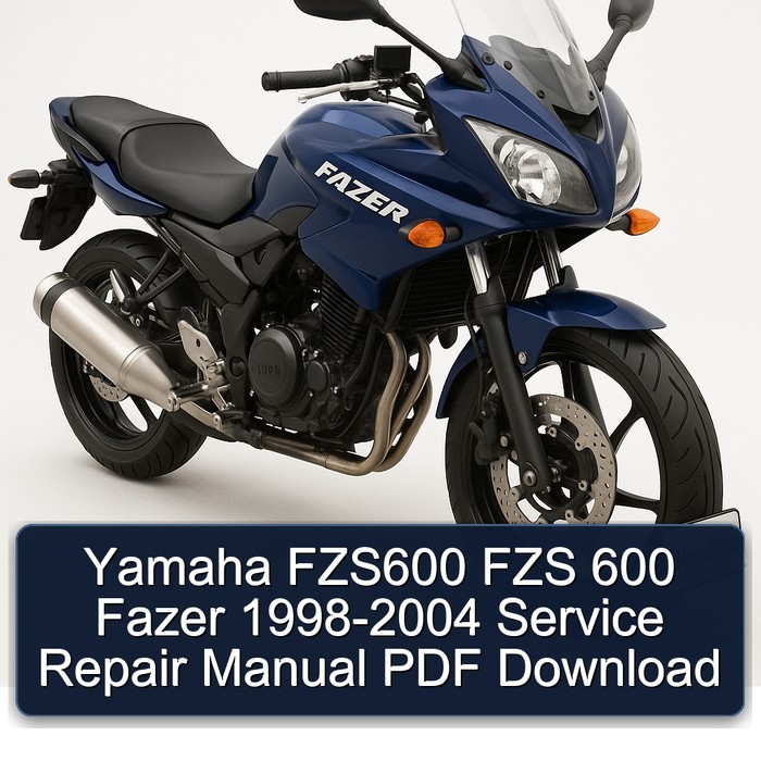 Yamaha FZS600 FZS 600 Fazer 1998-2004 Manual de servicio y reparación PDF Download