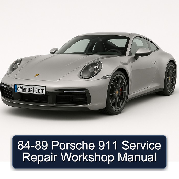 84-89 Porsche 911 Service Repair Workshop Manual