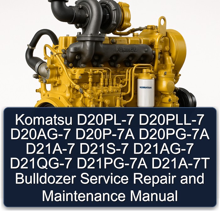 Manual de Servicio, Reparación, Operación y Mantenimiento - Bulldozer Komatsu D20/D21