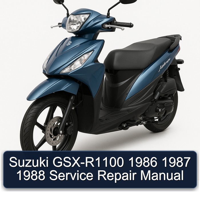 Suzuki GSX-R1100 1986 1987 1988 Manual de servicio y reparación