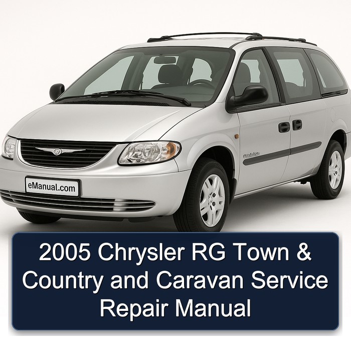 2005 Chrysler RG Town & Country and Caravan Manual de servicio y reparación