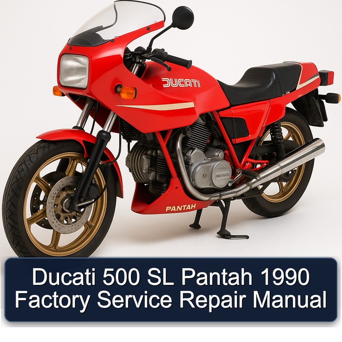 Ducati 500 SL Pantah 1990 Factory Manual de servicio y reparación
