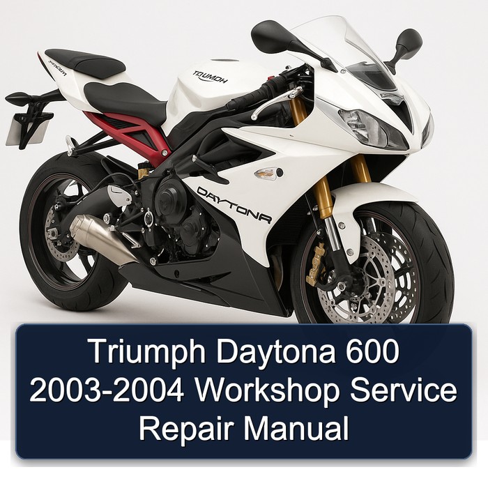 Triumph Daytona 600 2003-2004 Workshop Manual de servicio y reparación
