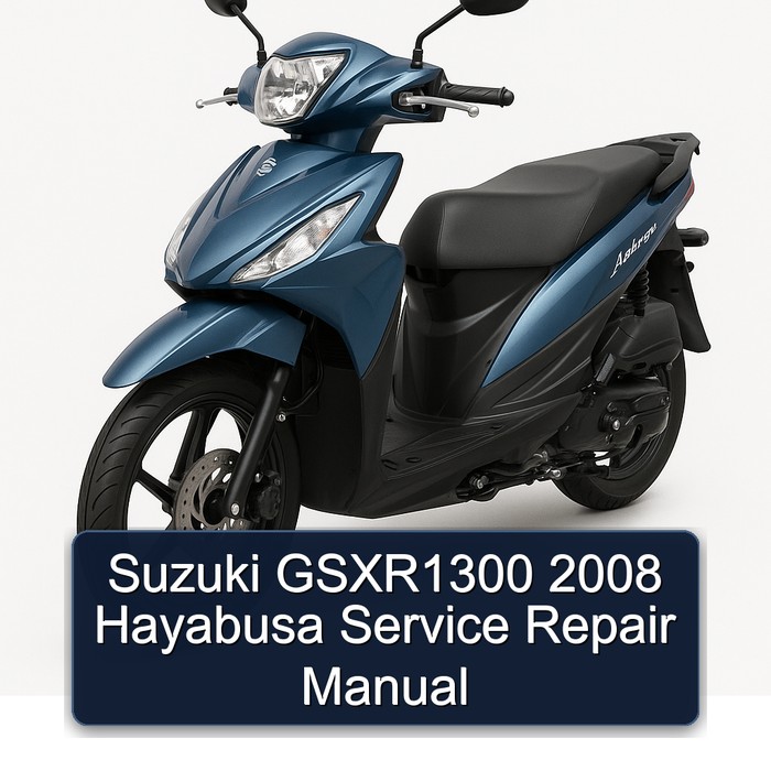 Suzuki GSXR1300 2008 Hayabusa Manual de servicio y reparación