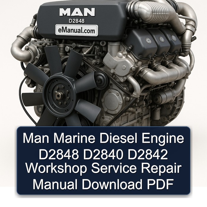 Man Marine Diesel Engine D2848 D2840 D2842 Workshop Service Repair Manual Download PDF