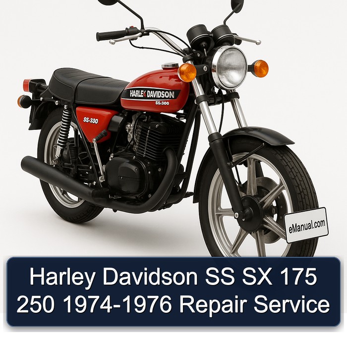 Harley Davidson SS SX 175 250 1974-1976 Repair Service