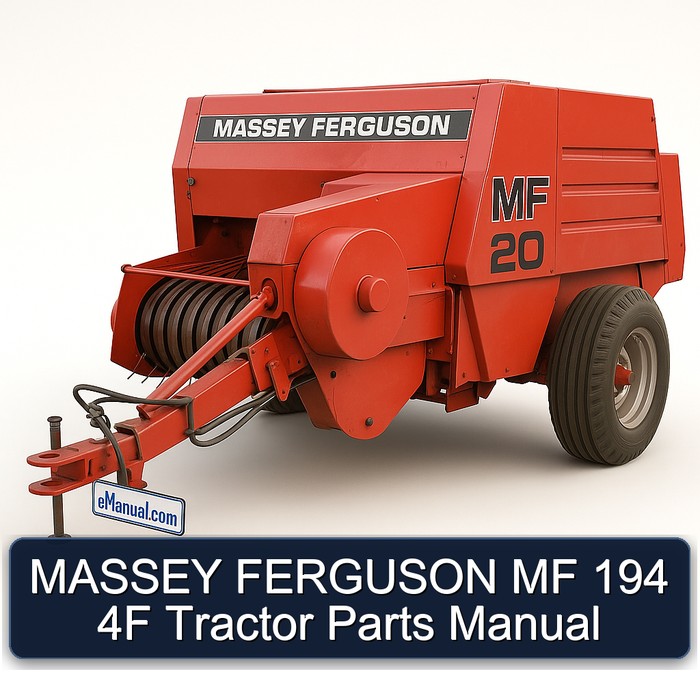 MASSEY FERGUSON MF 194 4F Tractor Parts Manual