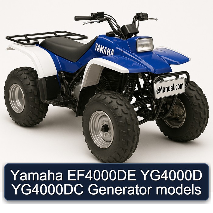 Yamaha EF4000DE YG4000D YG4000DC Generator models