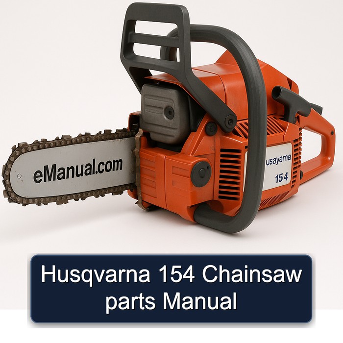 Husqvarna 154 Chainsaw parts Manual 