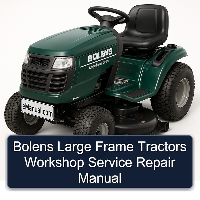 Manual de Reparación y Servicio para Tractores Bolens de Chasis Grande
