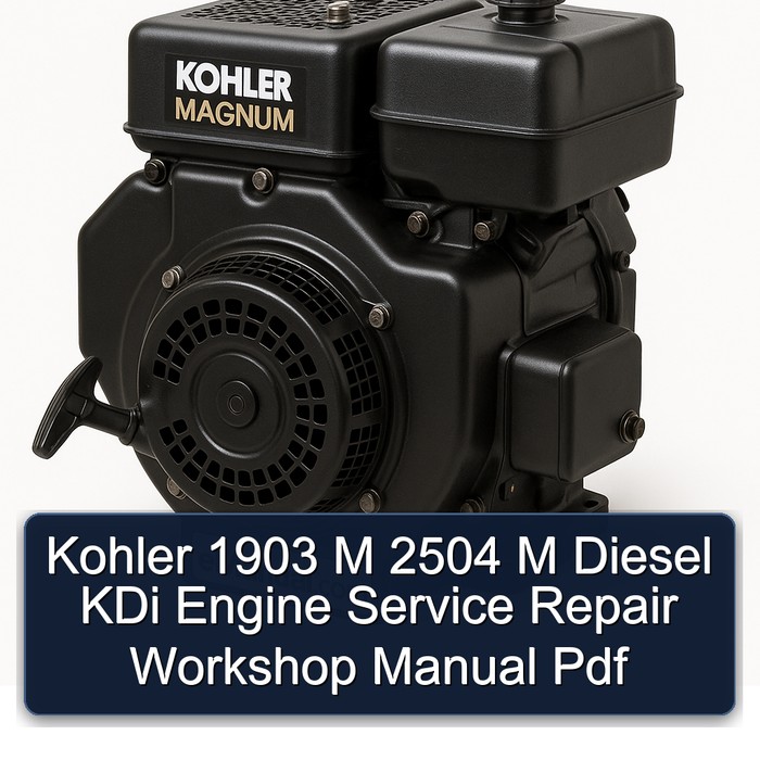 Kohler 1903 M 2504 M Diesel KDi Engine Service Repair Workshop Manual Pdf