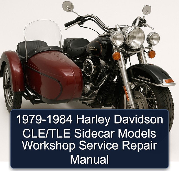 1979-1984 Harley Davidson CLE/TLE Sidecar Models Workshop Service Repair Manual
