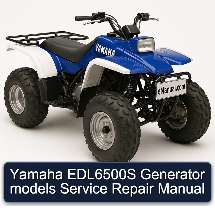 Yamaha EDL6500S Generator models Manual de servicio y reparación