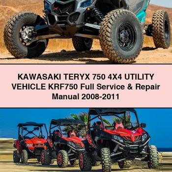 KAWASAKI TERYX 750 4X4 UTILITY VEHICLE KRF750 Full Manual de servicio y reparación 2008-2011