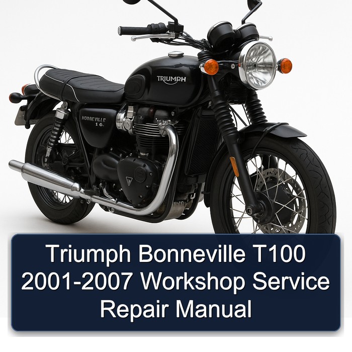Triumph Bonneville T100 2001-2007 Workshop Manual de servicio y reparación