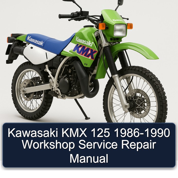 Kawasaki KMX 125 1986-1990 Workshop Manual de servicio y reparación
