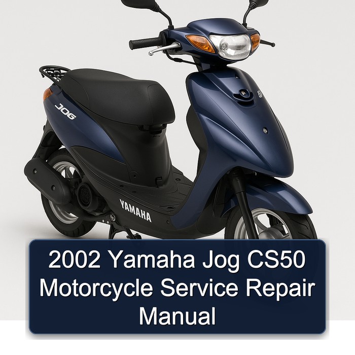 2002 Yamaha Jog CS50 Motorcycle Manual de servicio y reparación