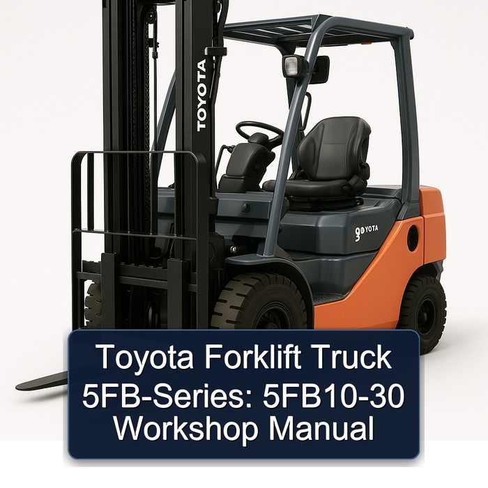 Toyota Forklift Truck 5FB-Series: 5FB10-30 Workshop Manual 