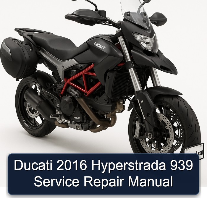 Ducati 2016 Hyperstrada 939 Manual de servicio y reparación