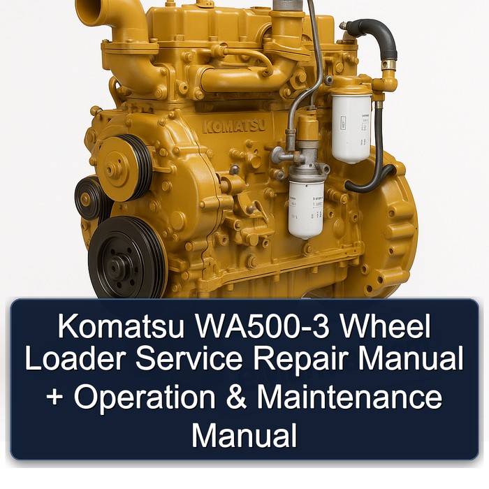 Komatsu WA500-3 Radlader: Service-, Reparatur- und Betriebshandbuch