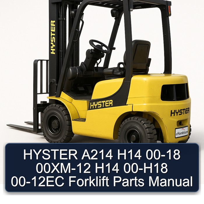 HYSTER A214 H14 00-18 00XM-12 H14 00-H18 00-12EC Forklift Parts Manual