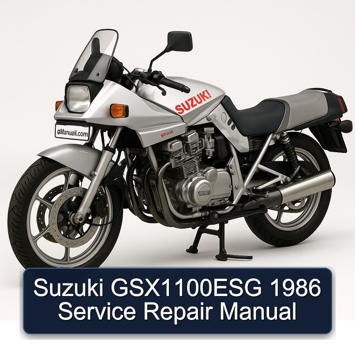 Suzuki GSX1100ESG 1986 Manual de servicio y reparación