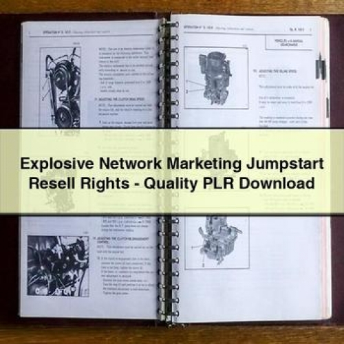 Explosive Network Marketing Jumpstart Resell Rights-Quality Plr PDF Download