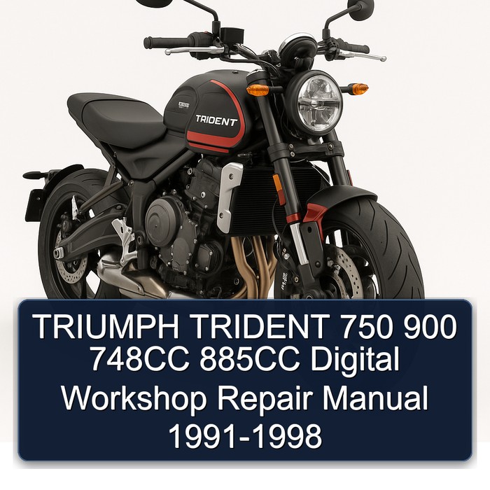 TRIUMPH TRIDENT 750 900 748CC 885CC Digital Workshop Repair Manual 1991-1998