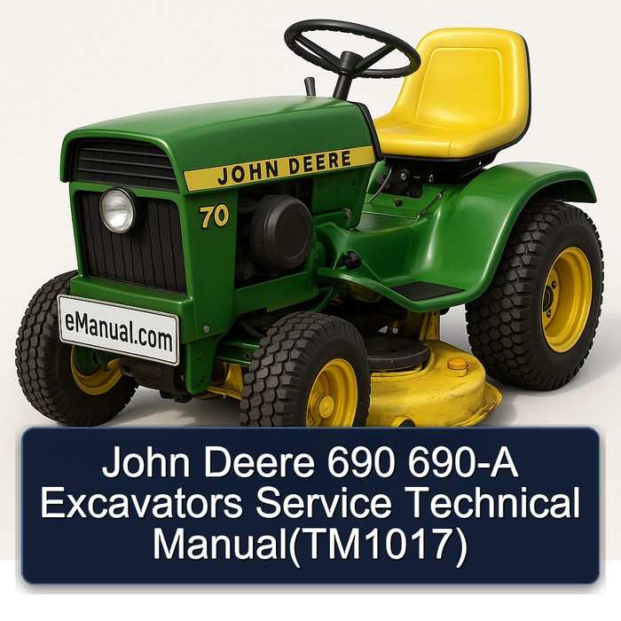 Manual Técnico de Servicio para Excavadoras John Deere 690 y 690-A (TM1017)