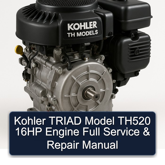 Kohler TRIAD Model TH520 16HP Engine Full Service & Repair Manual