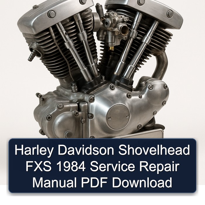 Harley Davidson Shovelhead FXS 1984 Manual de servicio y reparación PDF Download