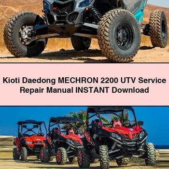 Kioti Daedong MECHRON 2200 UTV Manual de servicio y reparación